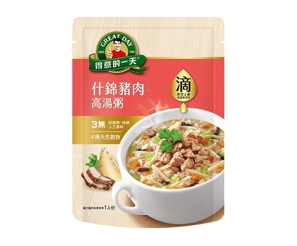 什錦豬肉高湯粥