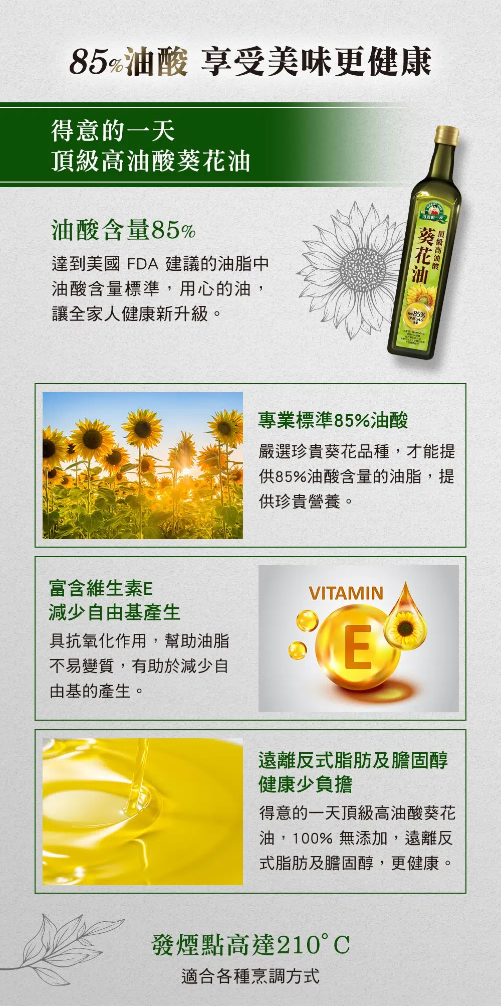 頂級高油酸葵花油