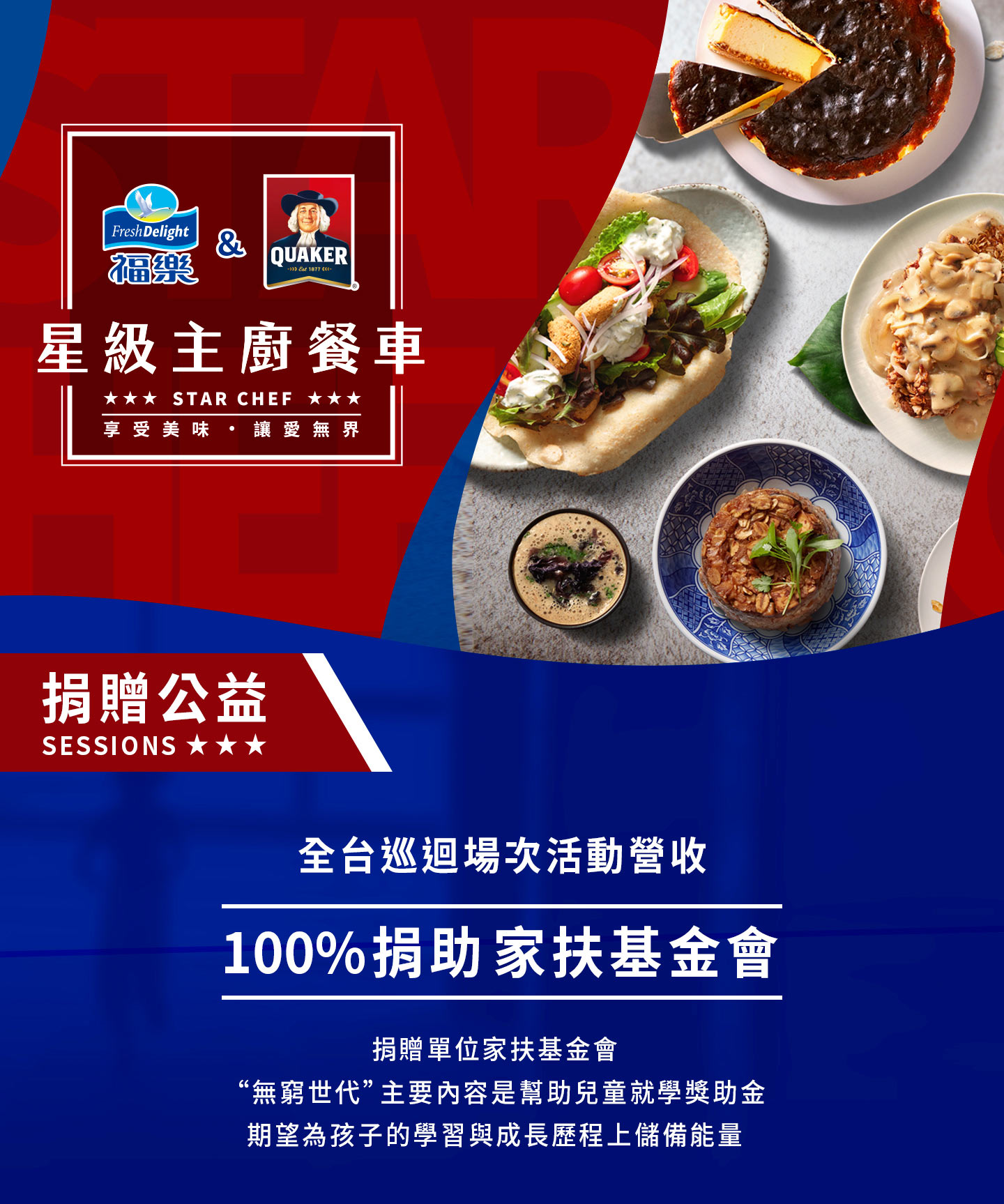 福樂&桂格 ★星級主廚餐車★ 捐贈公益活動 福樂&桂格 ★星級主廚餐車★ 捐贈公益活動