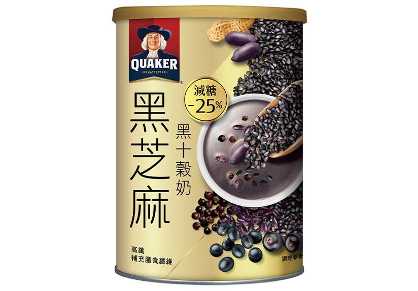 黑芝麻黑十穀奶