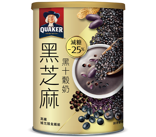 黑芝麻黑十穀奶