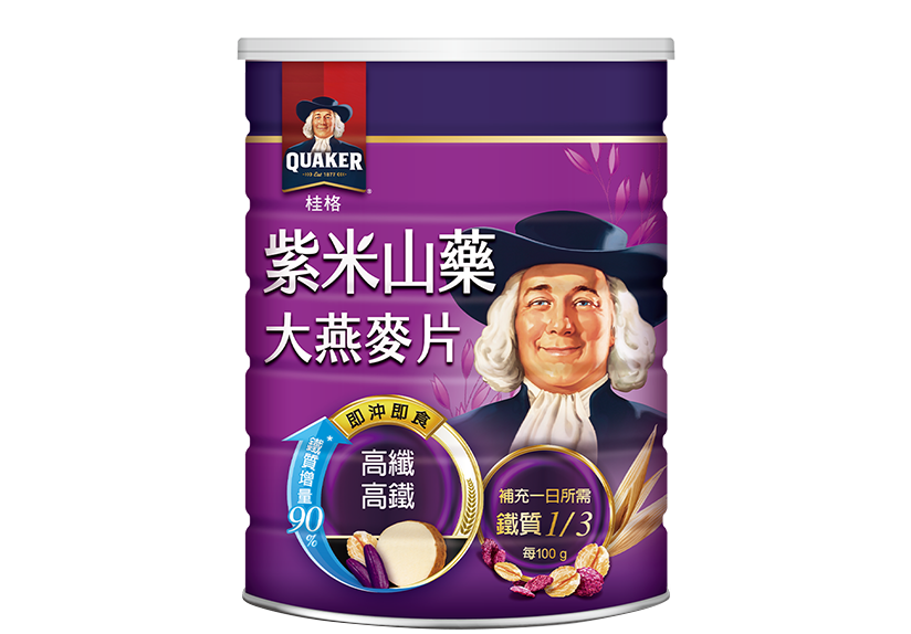 紫米山藥大燕麥片