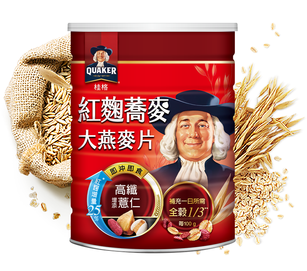 紅麴蕎麥大燕麥片