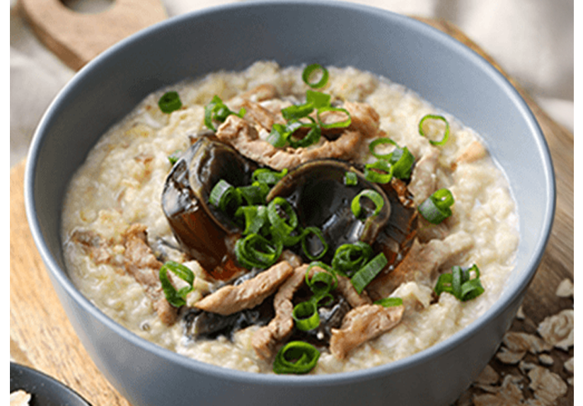 廣式皮蛋瘦肉燕麥粥
