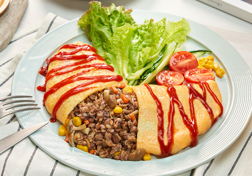 和風歐伊系菇菇蛋包飯