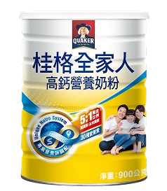 桂格全家人高鈣營養奶粉
