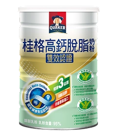 桂格雙認證高鈣脫脂奶粉