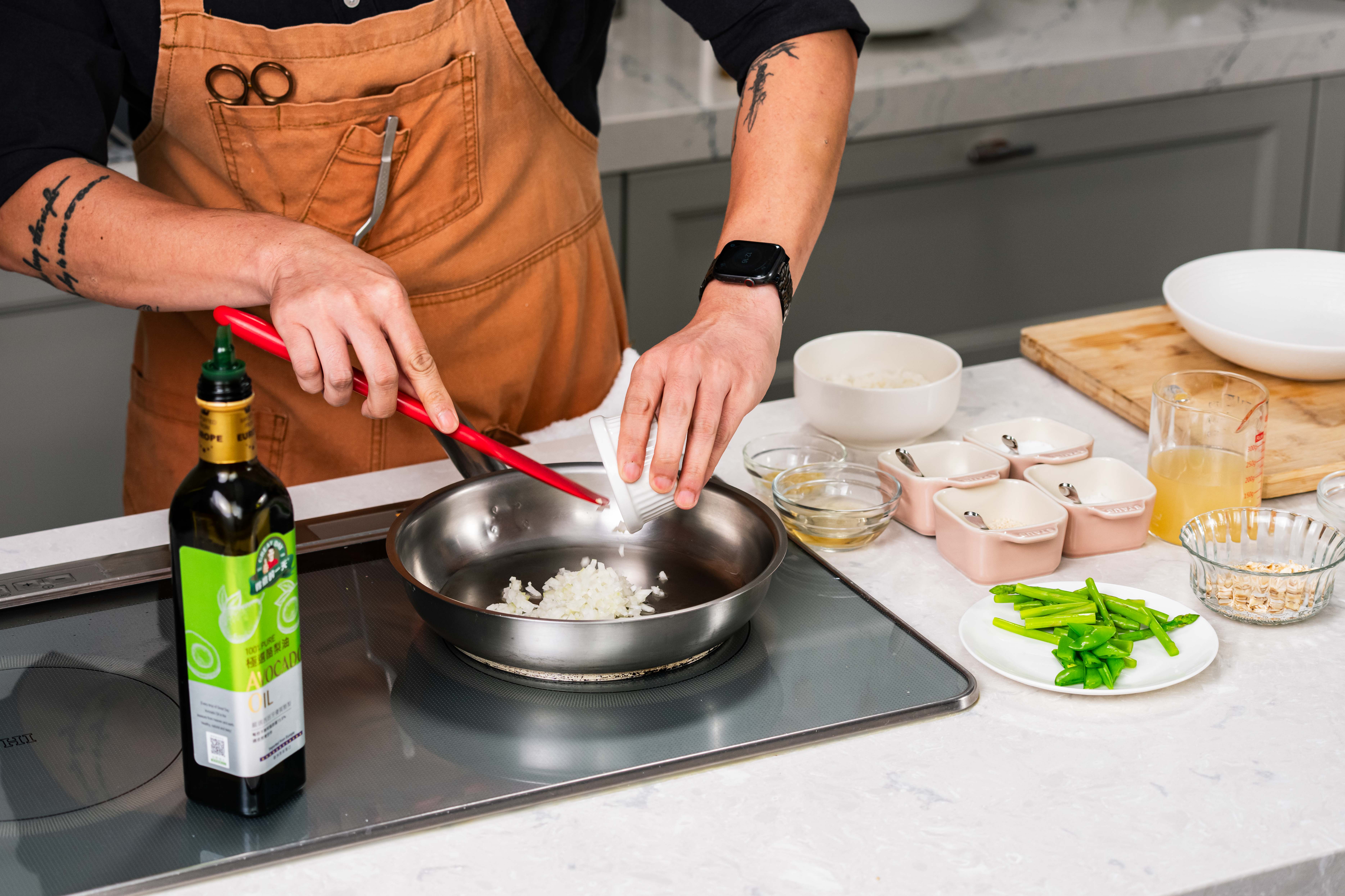 【居家好代謝食譜】蘆筍燕麥舞菇起司燉飯 【居家好代謝食譜】蘆筍燕麥舞菇起司燉飯