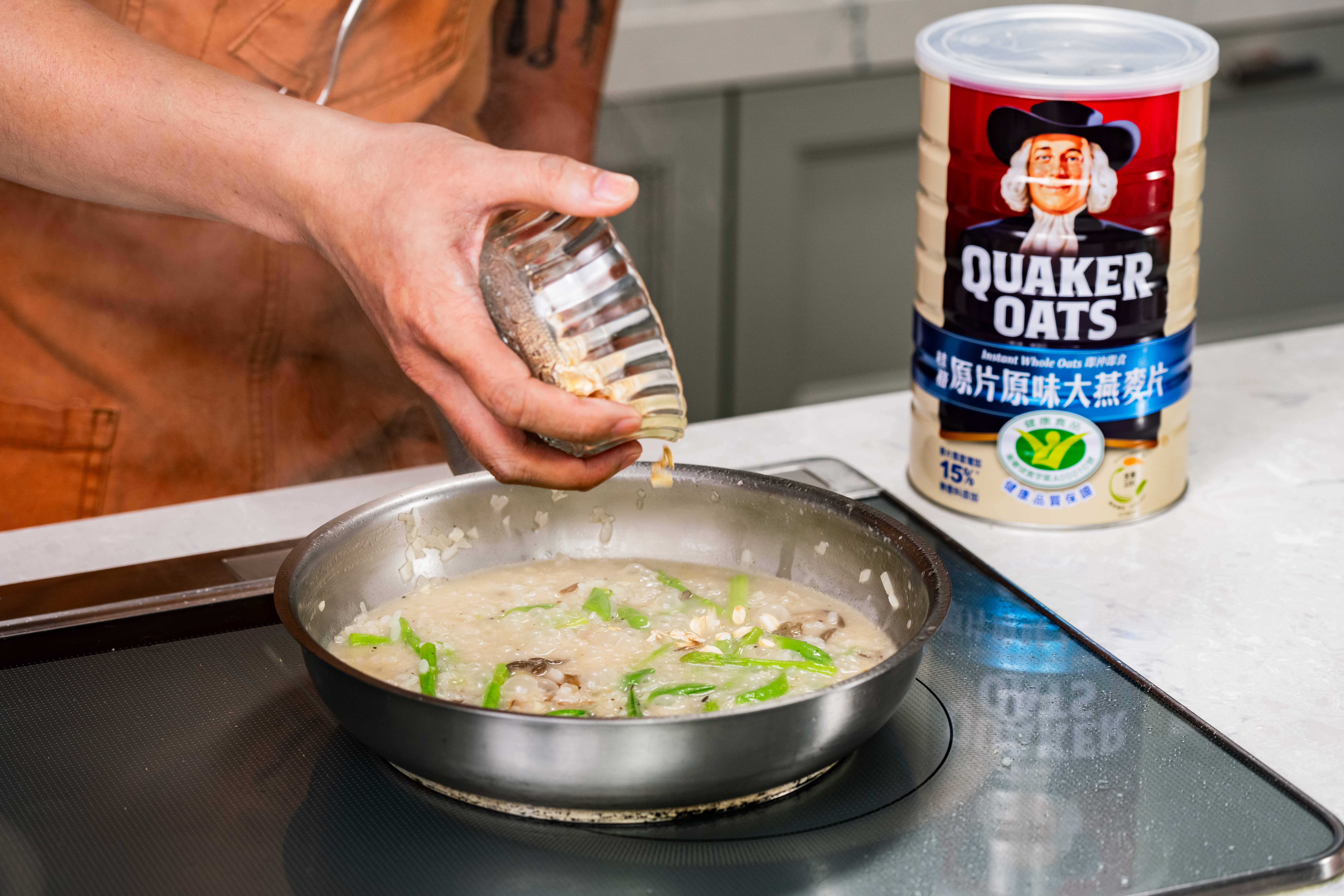 【居家好代謝食譜】蘆筍燕麥舞菇起司燉飯 【居家好代謝食譜】蘆筍燕麥舞菇起司燉飯