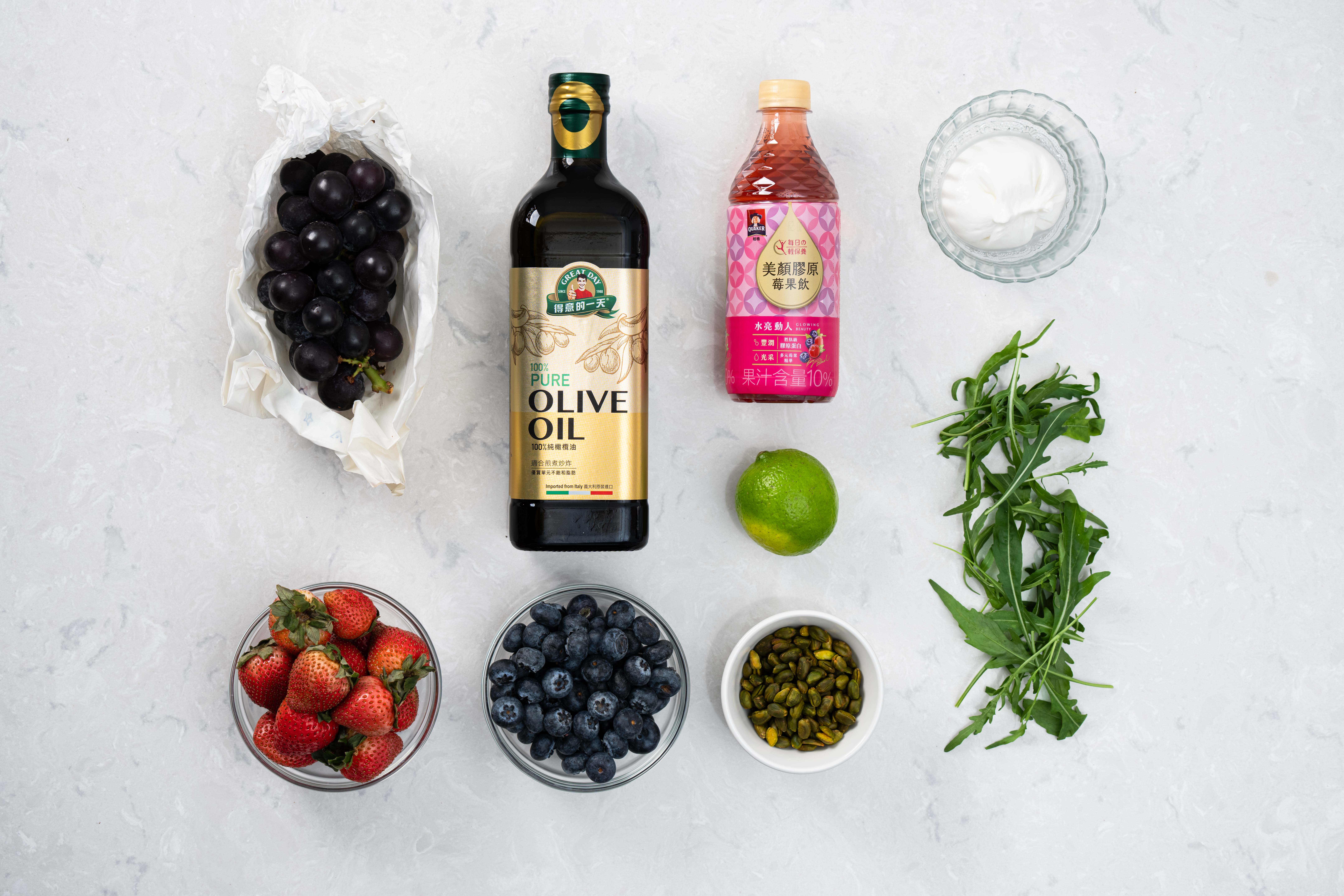 【居家好代謝食譜】莓果芝麻葉布拉塔起司&美顏膠原莓果沙拉醬 【居家好代謝食譜】莓果芝麻葉布拉塔起司&美顏膠原莓果沙拉醬