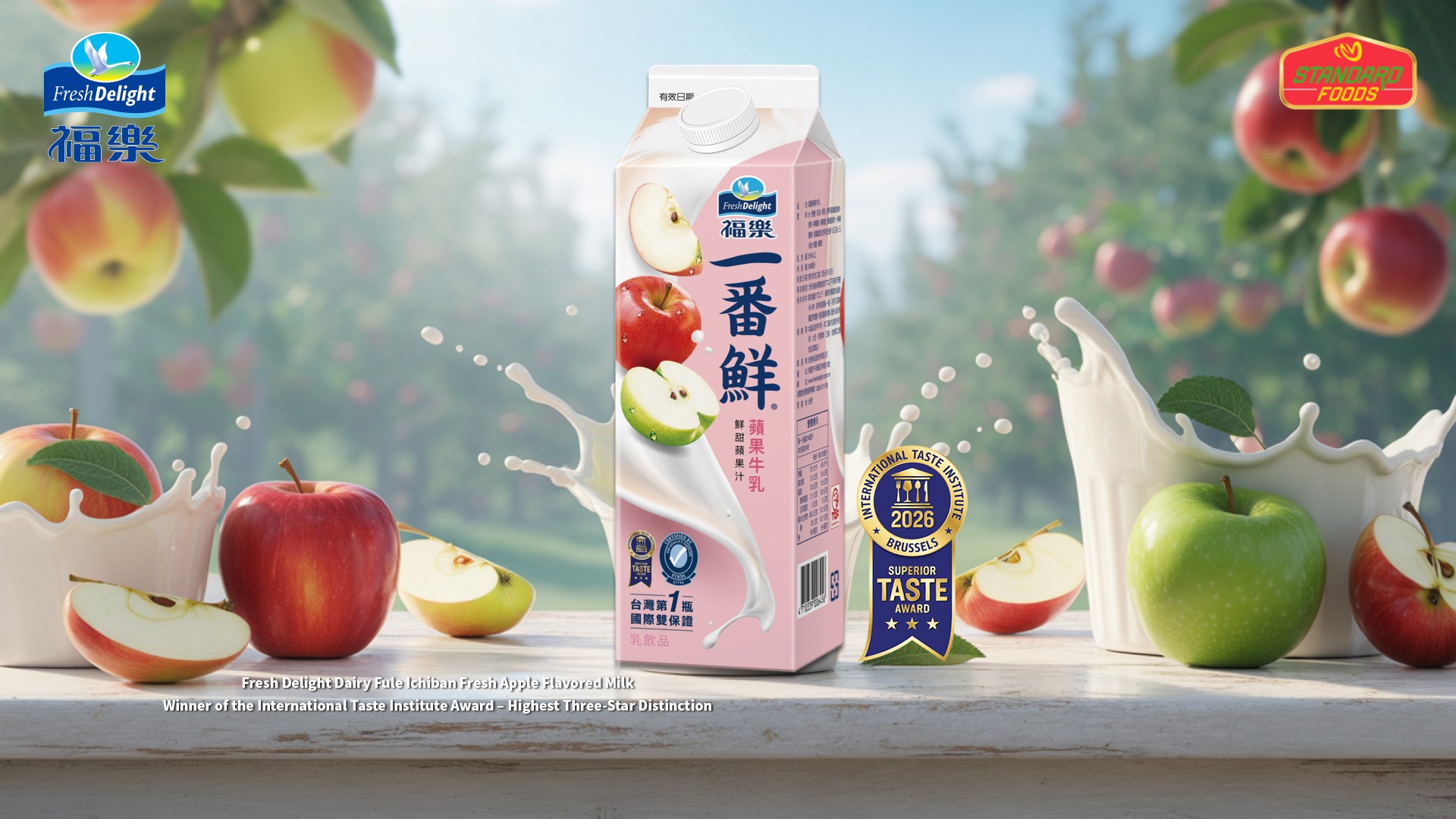 Standard Foods Dominates ITI's 2026 Superior Taste Awards with Seven Accolades　Fresh Delight Milk Secures 3-Star Award for Fifth Consecutive Year, a Step Closer to Diamond Taste　Great Day Oils Impress Michelin Panel