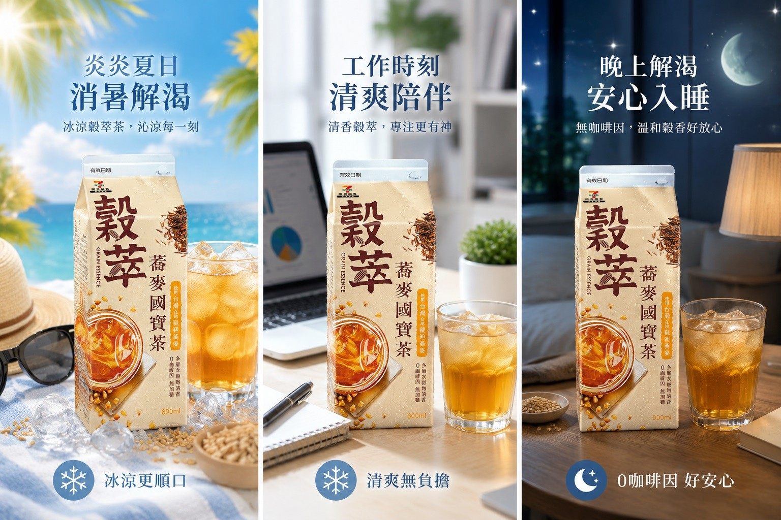全天候暢飲無負擔！佳格食品推出全新穀物茶品牌「穀萃」 首發「穀萃 蕎麥國寶茶」無糖、0咖啡因 24小時暖心陪伴