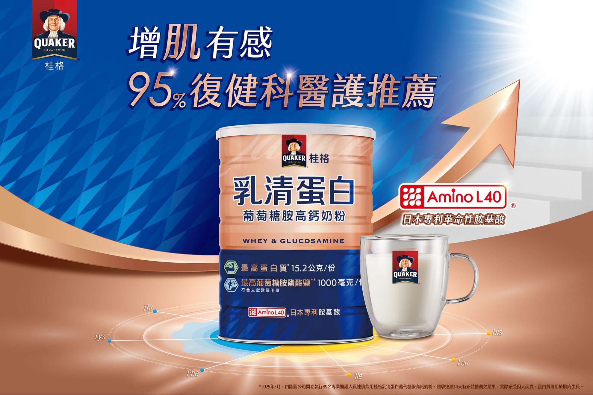 桂格乳清蛋白葡萄糖胺高鈣奶粉 【二高配方】專科醫護有感推薦